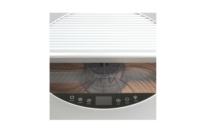 Automatisk takvifte PUNDMANN PLUS VIFTE for campingvogn med belysning, rullegardin 400×400 mm