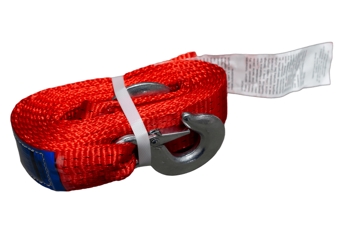 OUTLET Slepetau med kroker UNITRAILER slepestropp 4,5m/50mm/5t oransje