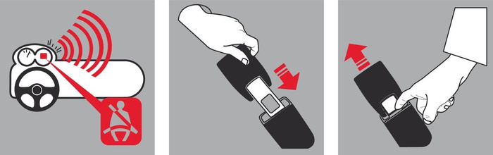 ZITTO-2 sikkerhetsbeltespenne 7 cm