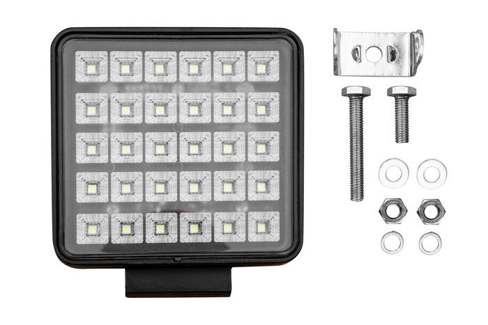 Arbeidslampe 30x LED-firkant med bryter L0156