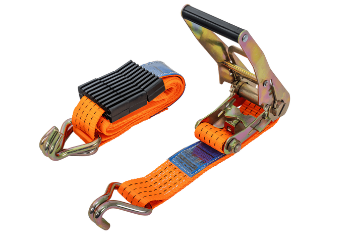 Sett med fire 3-punkts transportbelter med strammer for UNITRAILER 3m/50mm/4t bergingsbil