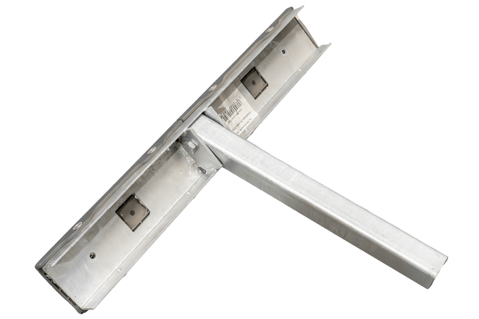 UTLØPSUNITILHENGER flat sidestøtte, lengde 59 cm, høyde 40 cm, for båthenger, GRÅ