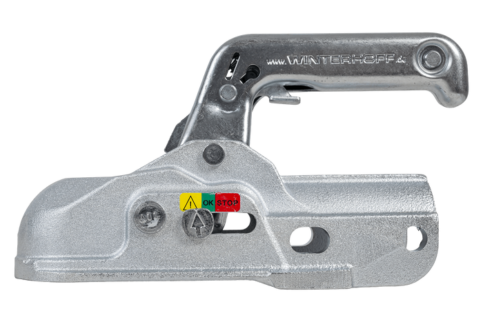 WINTERHOFF WW 30-K+Z kulekobling for 3000 kg tilhenger med 35-51 mm rørdrag, støpejern