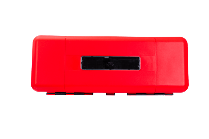 Brannslukningsboks 9/12kg DAKEN 82190 REGON 865x335x240mm rød