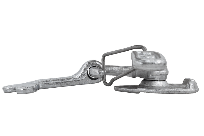 Venstre sidekobling med WINTERHOFF WV 10-L + WVG 10-A feste, komplett tilhengersidelukking