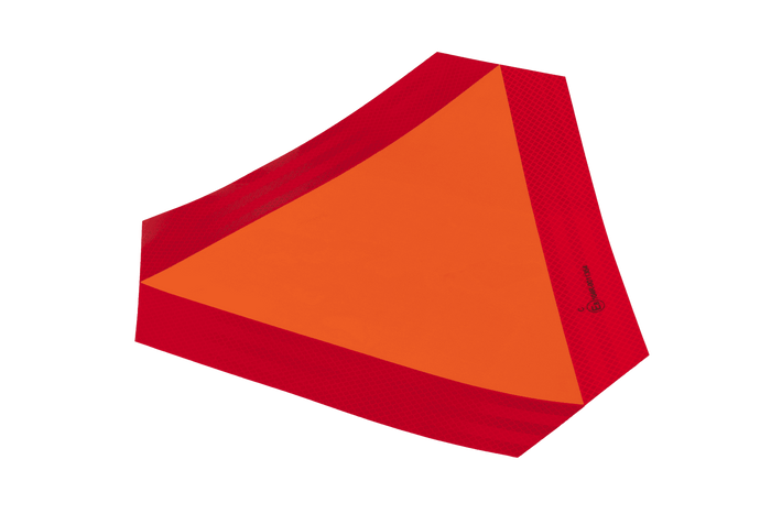 HERMON reflekterende klistremerke, saktegående varseltrekant, 300x120mm