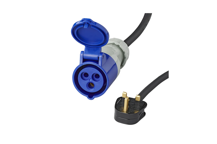 Adapter med CEE-plugg og UK-uttak UK ProPlus 373522DE-kabel 40 cm 16A 230V
