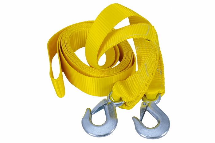Slepetau med kroker UNITRAILER slepestropp 5m/50mm/4t gul