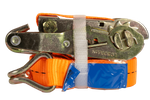 UNITRAILER 5m/25mm/1t oransje transportbånd med strammer