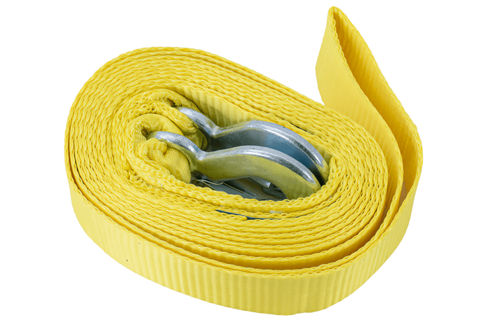 Slepetau med kroker UNITRAILER slepestropp 5m/50mm/4t gul
