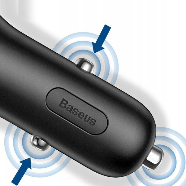 BASEUS Y Type 2xUSB Billader, Sigarettenneruttak 40W