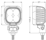 LED-arbeidslampereflektor TT TECHNOLOGY TT.13330 4xLED 3200lm firkantet