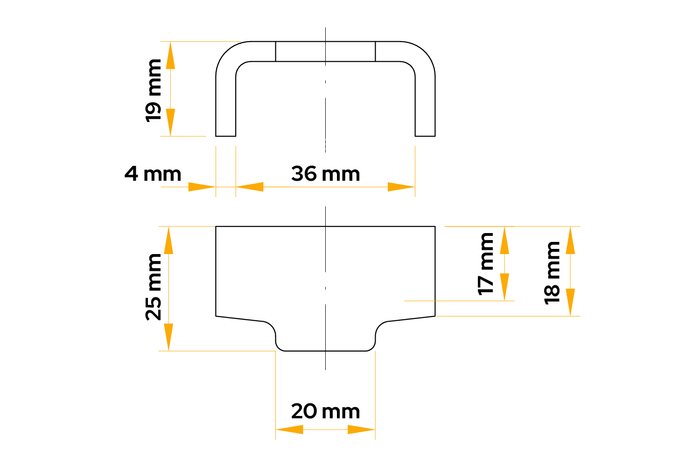 WINTERHOFF BVG 90-A sidefeste for tilhengerfeste