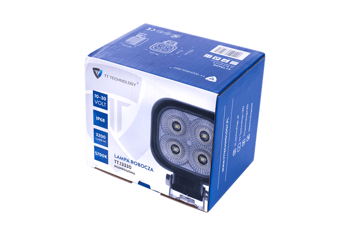 LED-arbeidslampereflektor TT TECHNOLOGY TT.13330 4xLED 3200lm firkantet