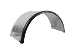 Dobbelskjerm for tilhenger 15-16" DOMAR DK7120 hjulbue 880/400mm metall med gummikant