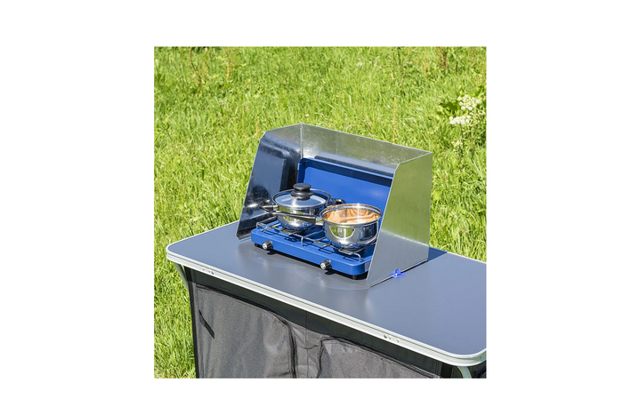 ProPlus 370340V03 Sammenleggbar vindskjerm for campingkomfyrer og -brennere, 37–70 cm