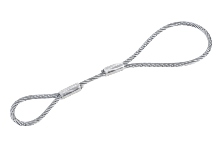 EFMETAL sikkerhetskabel for ubremsede tilhengere 250 mm 250 kg