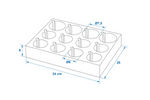 ProPlus 761472 Camper kopp- og glassholder, hardskum, rommer 12 kopper