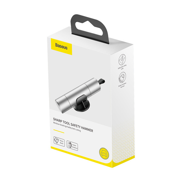 BASEUS Sharp Tool 2in1 Safety Glass Hammer Life Belte Kniv
