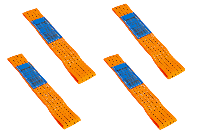 Sett med fire transportseler for UNITRAILER-tilhenger 0,3m/50mm/4t oransje