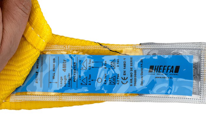 HEFFA kranslynge 4m/90mm/3t med løkker