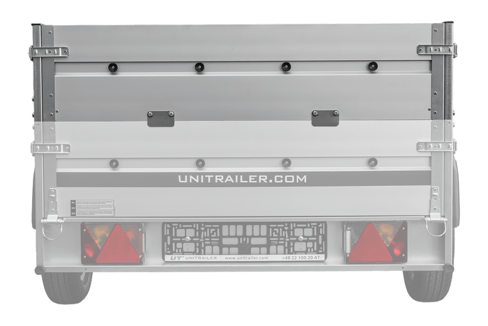 BIS aluminiumsider for UNITRAILER GARDEN 230 KIPP ALU tilhenger