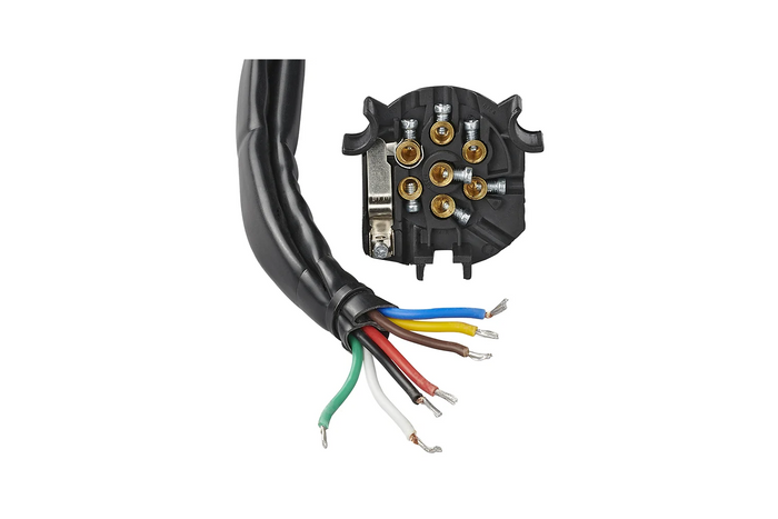 ProPlus 343505 elektrisk installasjonskabel for tilhenger 1,5 m 7-pinners plugg
