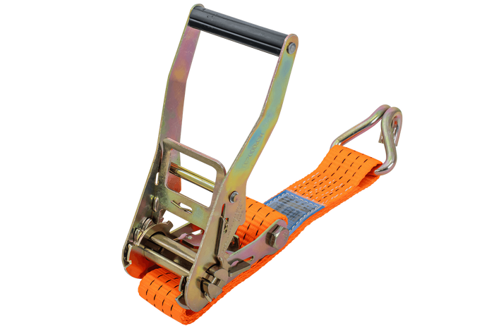 Sett med fire 3-punkts transportbelter med strammer for UNITRAILER-tilhenger 3m/50mm/4t oransje