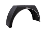 Tilhengerskjerm 15-17,5" DOMAR DK3114 flat hjulbue 950/300 mm med hvite detaljer