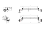 KNOTT VG7-L ubremset aksel for båthenger 750kg 1094mm 1406mm 4x100