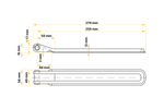 Sidehengsel med holder UNITRAILER BSCH 10-270+BSCHG 10-A komplett tilhenger sidemontering