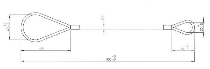Stål bruddtau for lette tilhengere