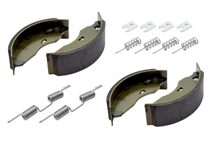 Bremsesko for aksler AL-KO 160x40 med et sett UNITRAILER fjærer