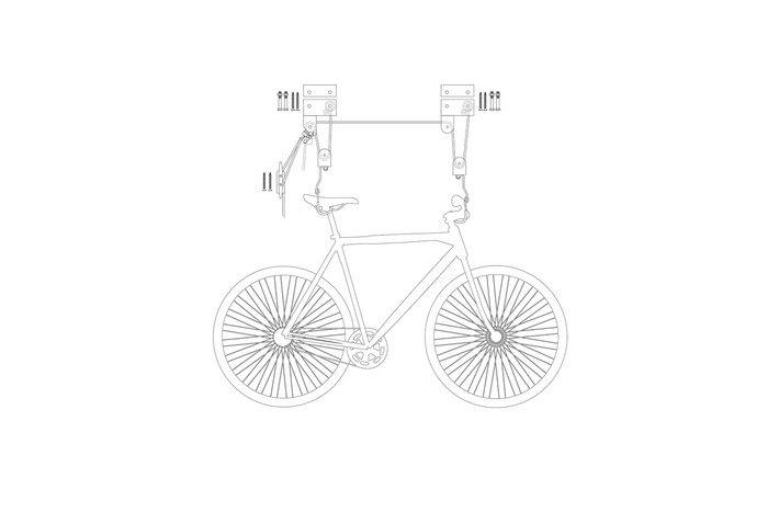 ProPlus 730915V01 takhenger sykkel- og kajakkstigeholder 57 kg