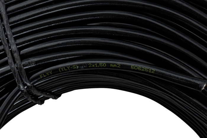 Elektrisk kabel HYBSZ YLY-S 2x1,5 toleder - 1m