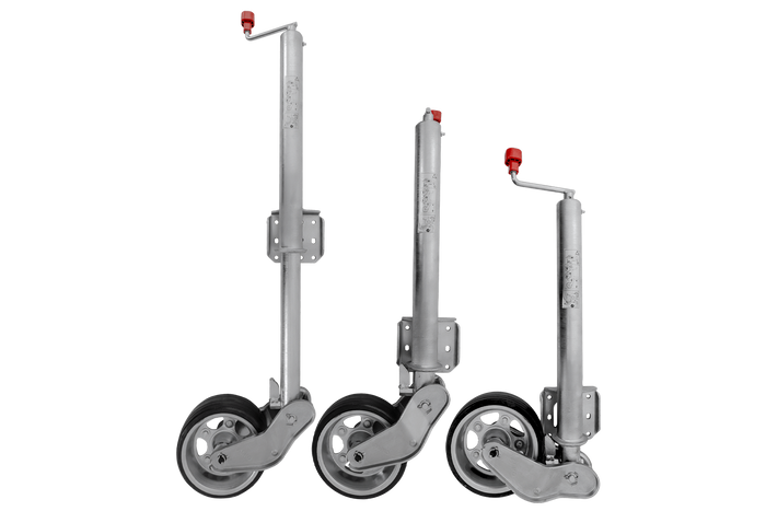 AL-KO 1223638 automatisk støttehjul med håndtak 500 kg 60 mm 1010-1350 mm