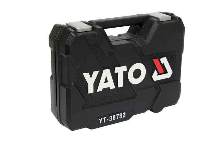 YATO YT-38782 verktøysett 1/2'' 1/4" 72 deler.
