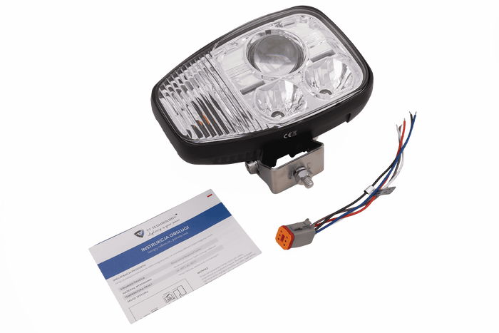 TT Technology TT.16610-P LED-frontlykt 3 funksjoner 21xLED 4450lm høyre for JCB/Cat/Manitou/Volvo/Terex