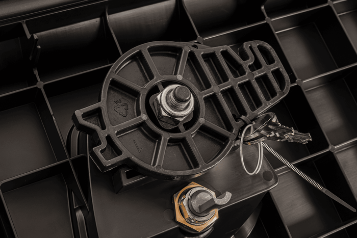 DAKEN 81104 JUST verktøykasse 600x415x460mm 70l med monteringsbraketter