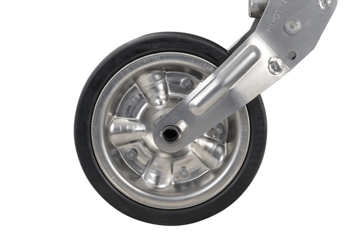 KNOTT ATK60 forsterket støttehjul med håndtak 350 kg 60 mm