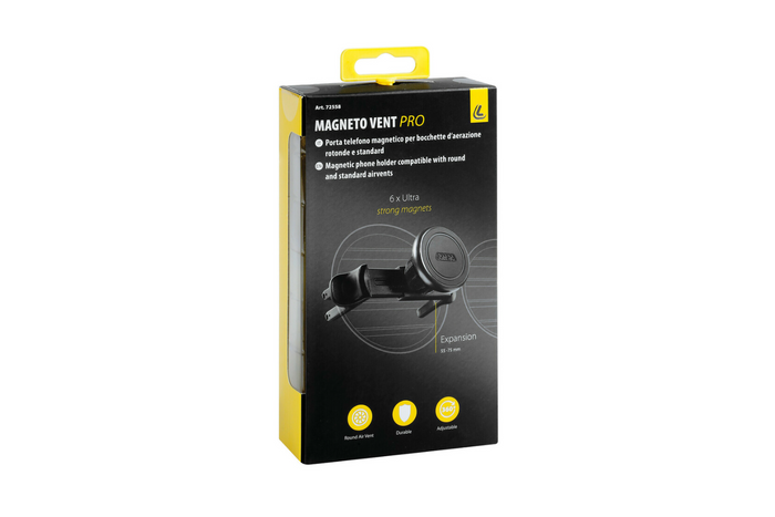 Magnetisk telefonholder LAMP Magneto Vent Pro for universelle luftventiler