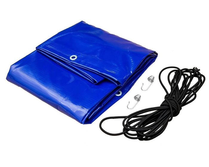 UNITRAILER flatt dekkepresenning for tilhenger blå 264x150 cm GARDEN 265 KIPP og EXPERT 2615