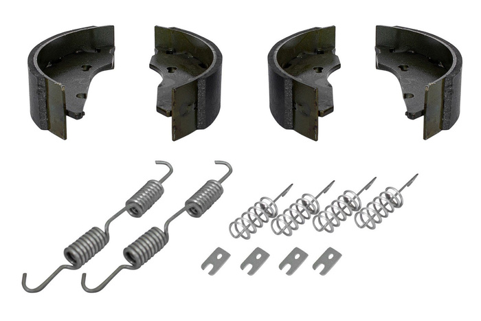 Bremsesko for aksler AL-KO 160x35 med et sett UNITRAILER fjærer