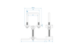 ProPlus tilhenger reservehjulsfeste for 60x60mm profil