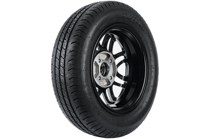 Tilhengerhjul LINGLONG DEKK 155/70 R13 75N ALU UNITRAILER FELG 4Jx13" 4x100 ET:30