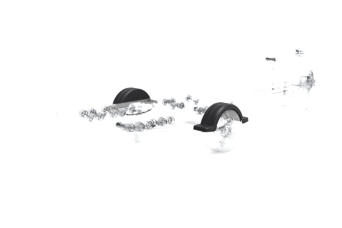 Skjerm for båthenger 13" DOMAR D20422 hjulbue 950/240mm