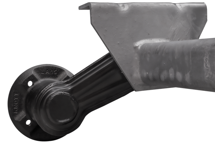 KNOTT VG7-L ubremset aksel for UNITRAILER henger 750kg 1260mm 1560mm 4x100