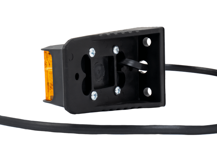 DOBPLAST DPT15 LED markeringslampe, oransje, universal, med holder