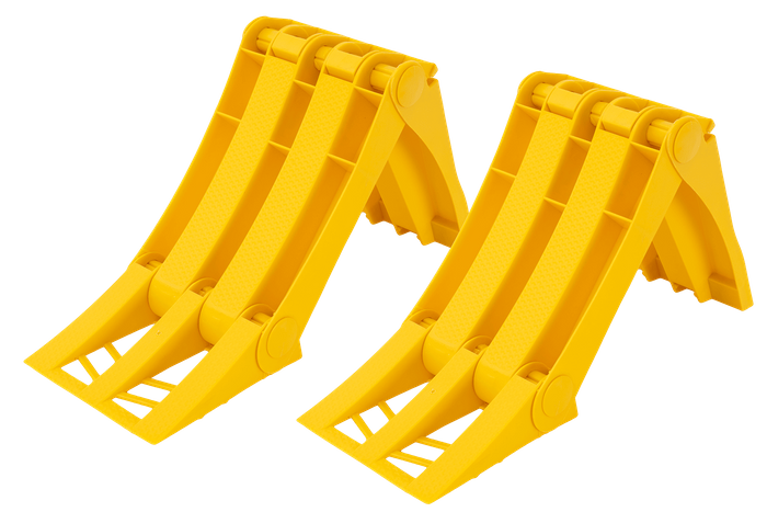 Sett med to sammenleggbare hjulklosser LOKHEN ORIGAMY 36 h: 151 mm / sett med håndtak