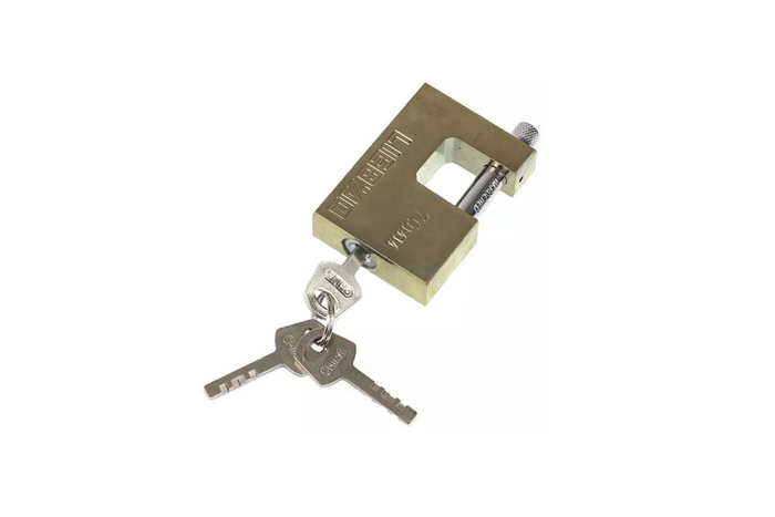 Messinghengelås 70mm HERMON, ørediameter 10mm